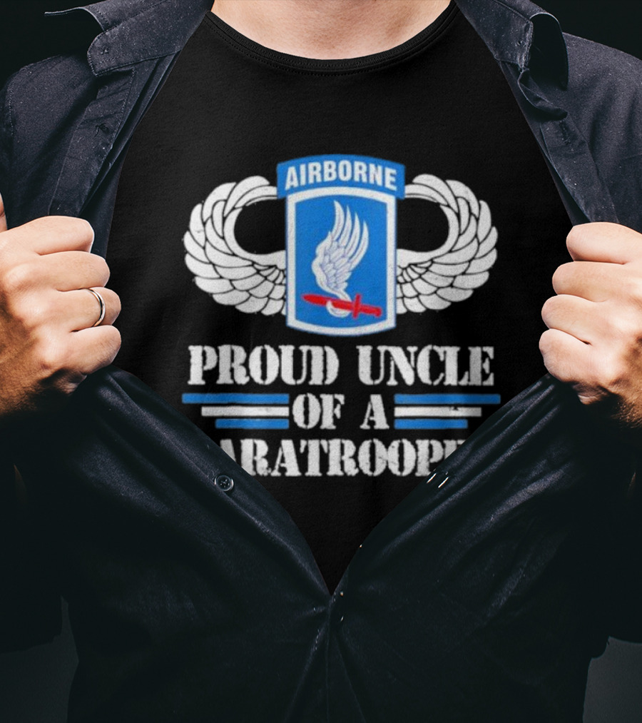 Airborne Wings Proud Uncle Of A Paratrooper T-Shirt