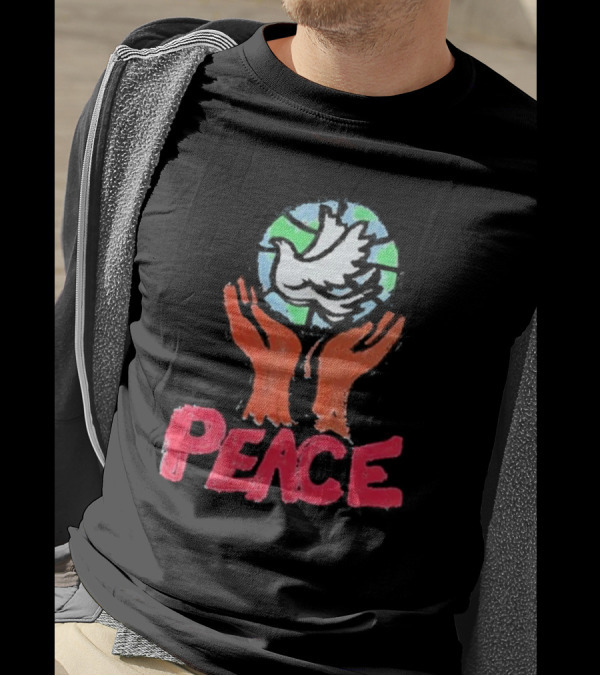Anthony Edwards Foot Locker Just Don World Peace Dove Hands Peace T-Shirt