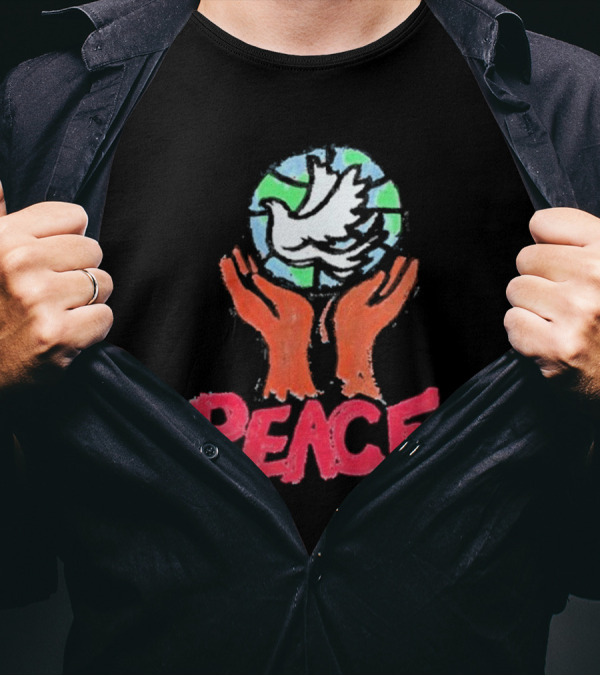 Anthony Edwards Foot Locker Just Don World Peace Dove Hands Peace T-Shirt