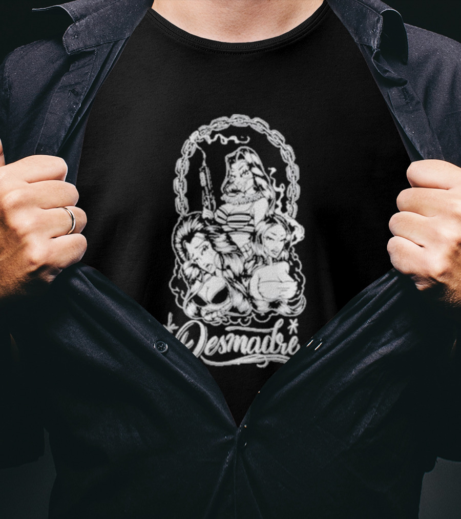 Desmadrexla Desmadre Baby Girl Chain Tattoo T-Shirt