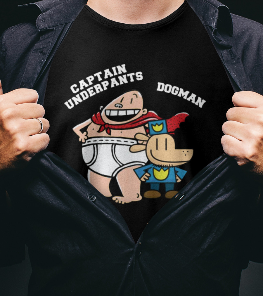 Captain Underpants And Dogman Fun Characters Duo T-Shirt