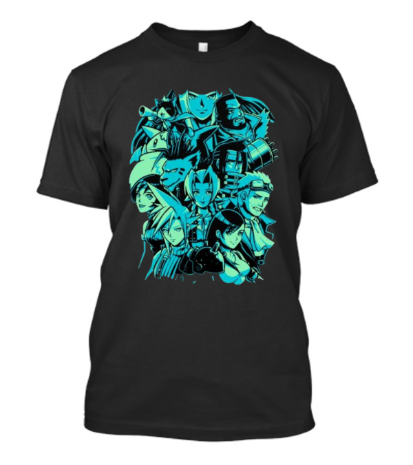 Fantasy Adventure Characters Pixeleyebat Final Quest Icons T-Shirt