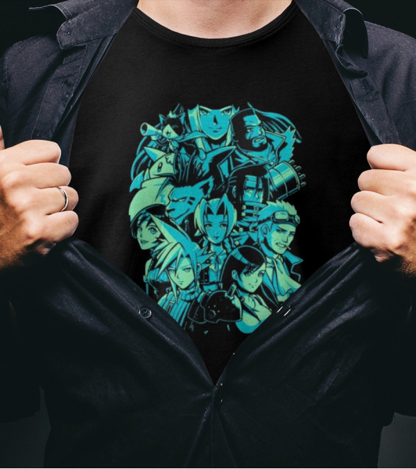 Fantasy Adventure Characters Pixeleyebat Final Quest Icons T-Shirt