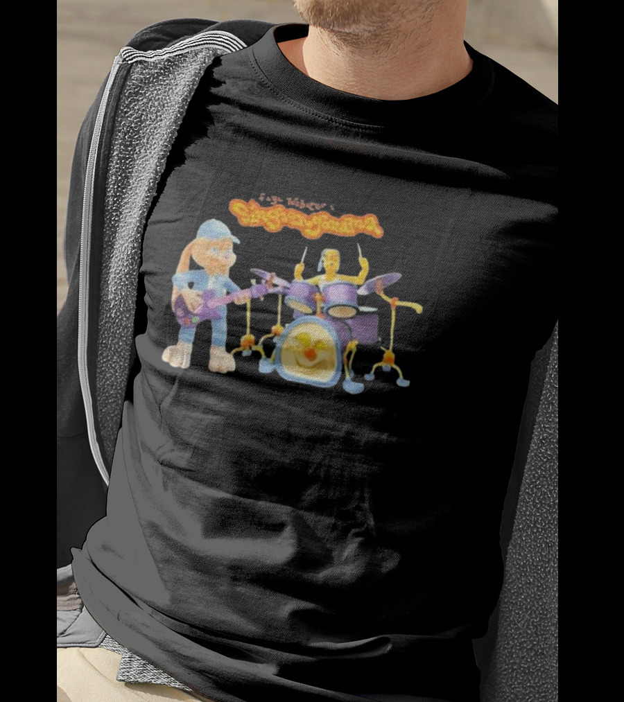 Faye Webster Singsongorama Cartoon Band Performance With Guitar And Drums T-Shirt