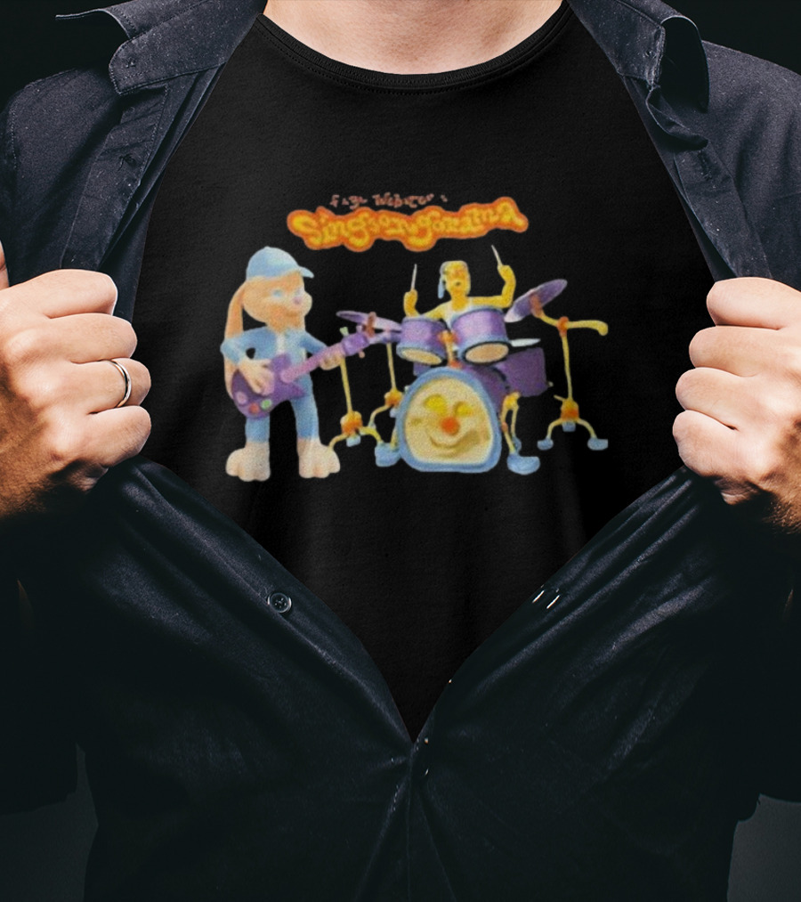 Faye Webster Singsongorama Cartoon Band Performance With Guitar And Drums T-Shirt