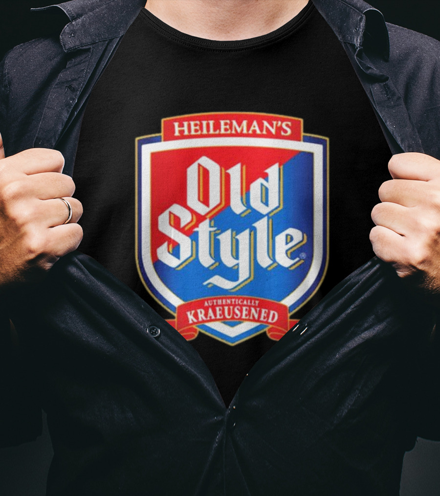 Heileman's Old Style Authentically Kraeusened Shield T-Shirt