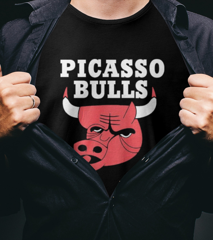 PICASSO BULLS Red Bull Head T-Shirt
