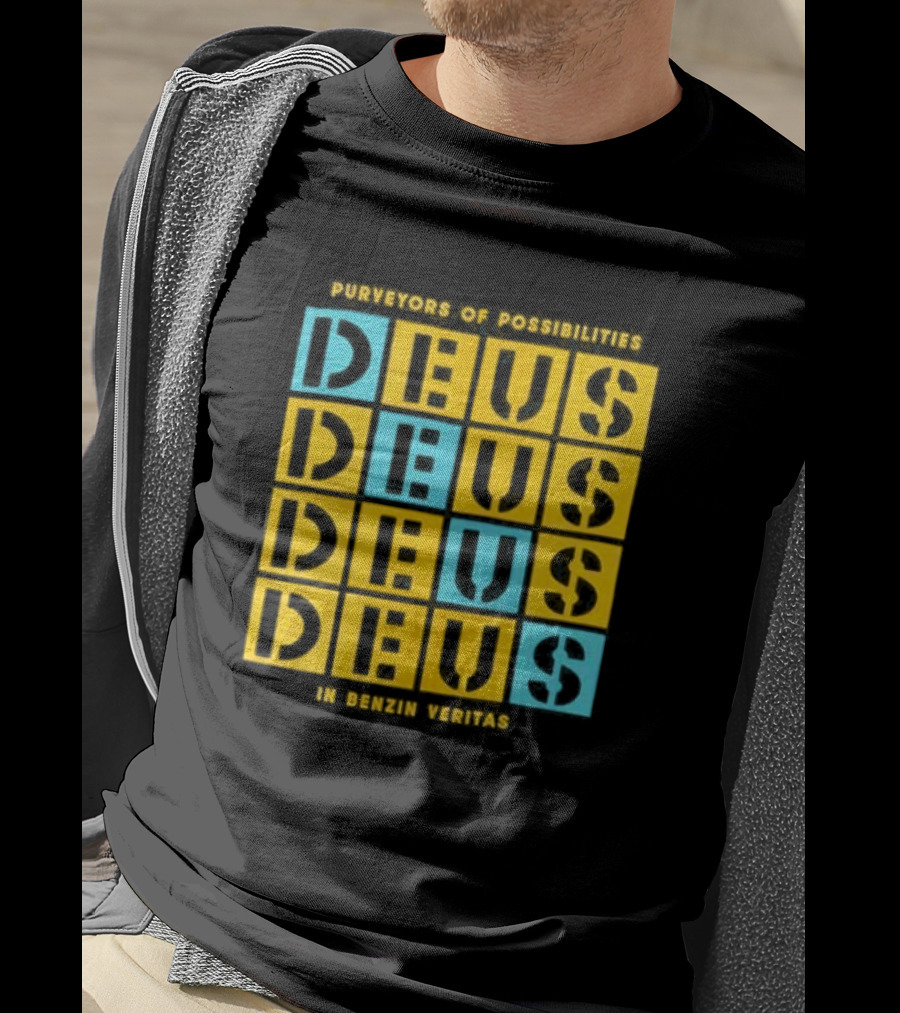 Purveyors Of Possibilities Deus Deus Deus Deus In Benzin Veritas T-Shirt