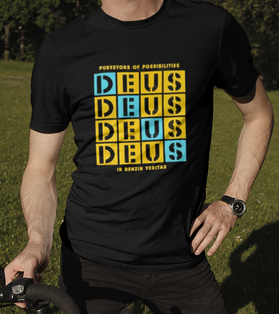 Purveyors Of Possibilities Deus Deus Deus Deus In Benzin Veritas T-Shirt