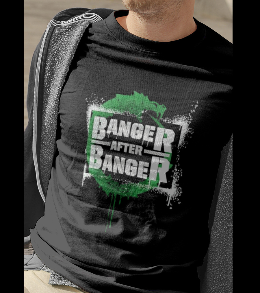 Sheamus Banger After Banger Dragon Green Paint Splatter T-Shirt