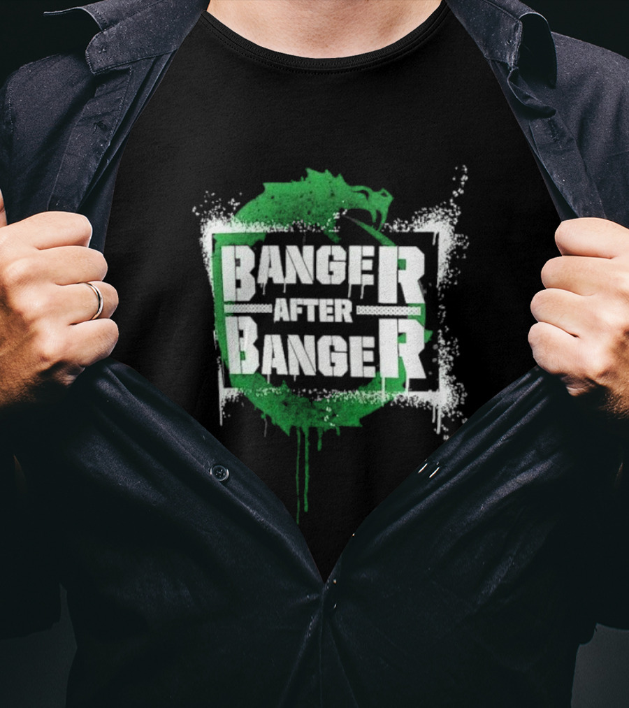 Sheamus Banger After Banger Dragon Green Paint Splatter T-Shirt