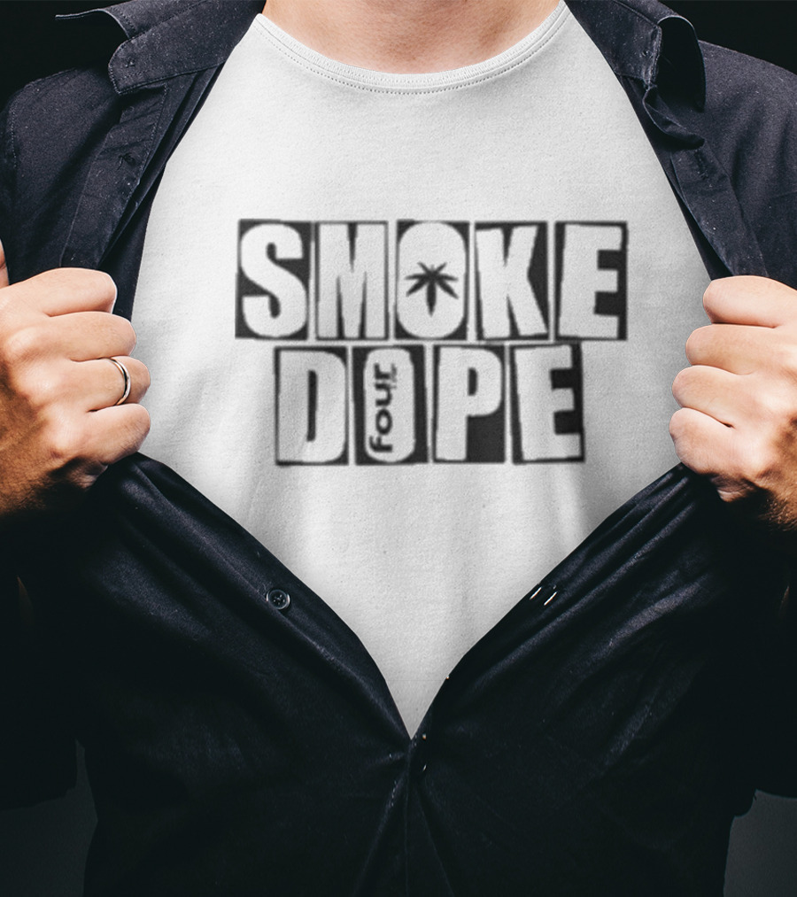 SMOKE DOPE 4 SO BAKED Cannabis Leaf T-Shirt