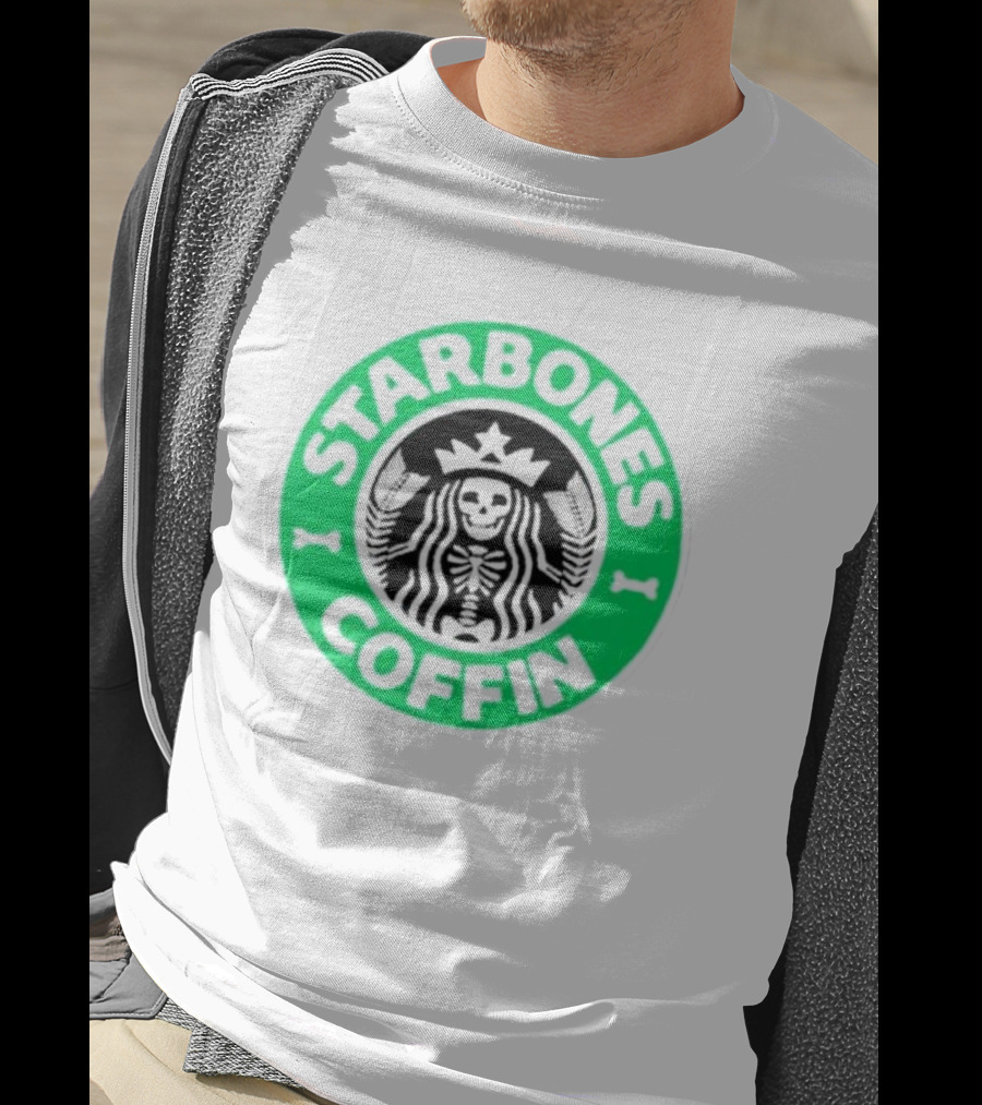 Starbones Coffin Skeleton Emblem T-Shirt