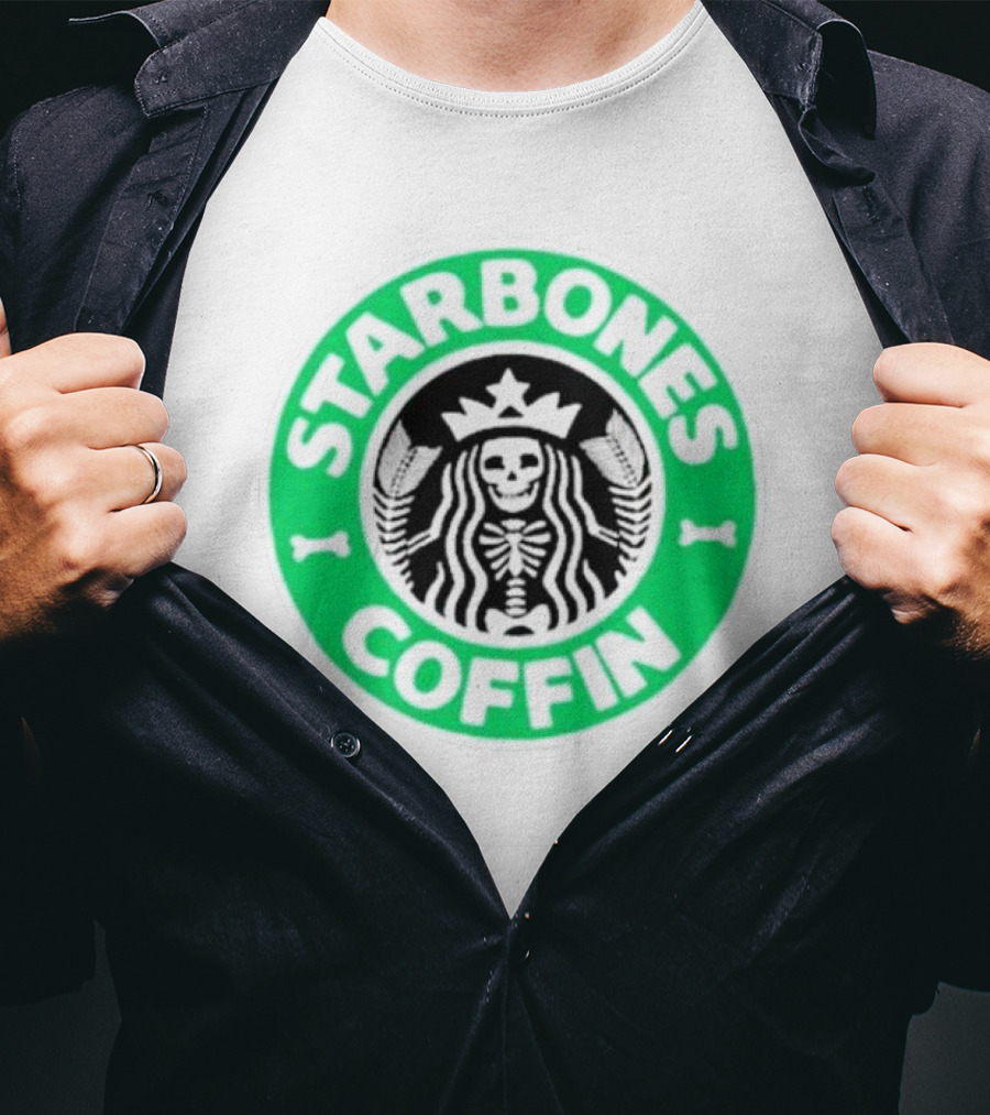 Starbones Coffin Skeleton Emblem T-Shirt