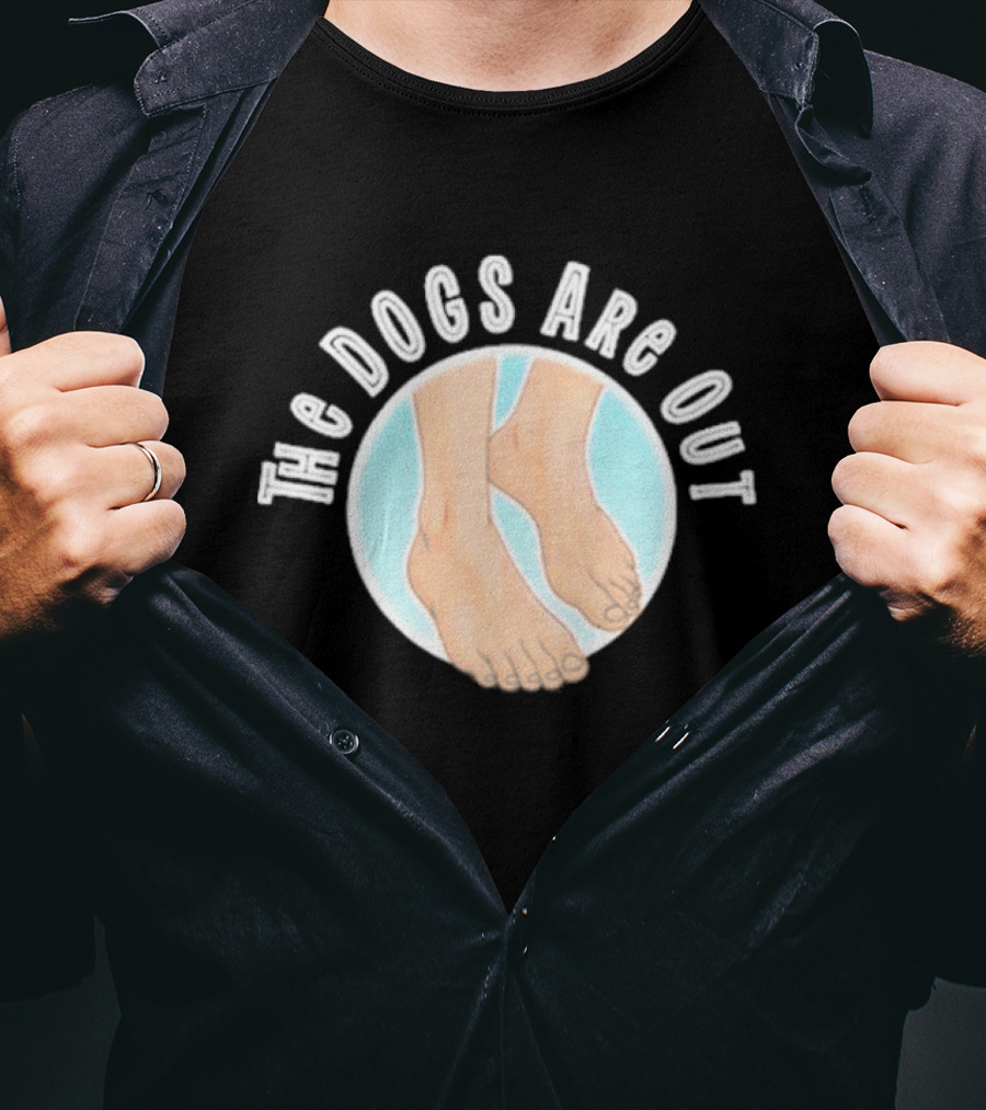 The Dogs Are Out Bare Feet Circle T-Shirt