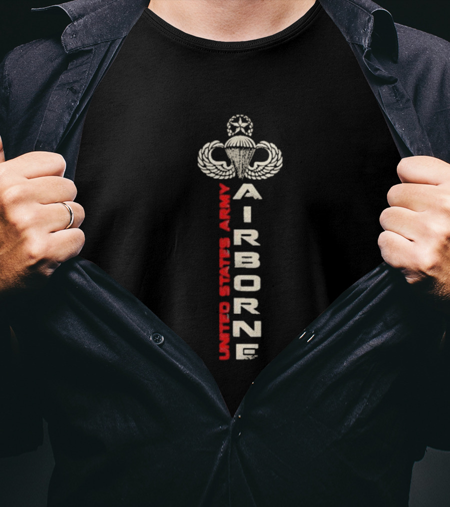 United States Army Airborne Parachutist Badge T-Shirt