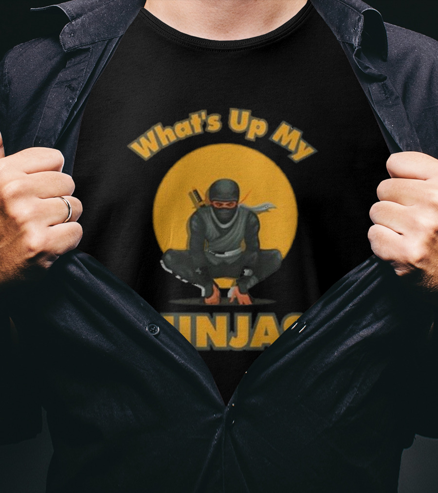What's Up My Ninjas Stealthy Warrior Pose T-Shirt