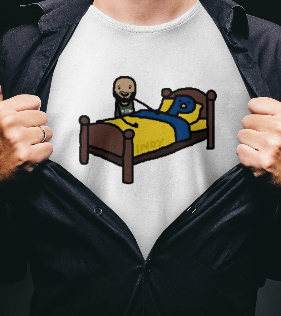 Derrick Night Night NBA Paint Sleepy Bedtime Cartoon T-Shirt