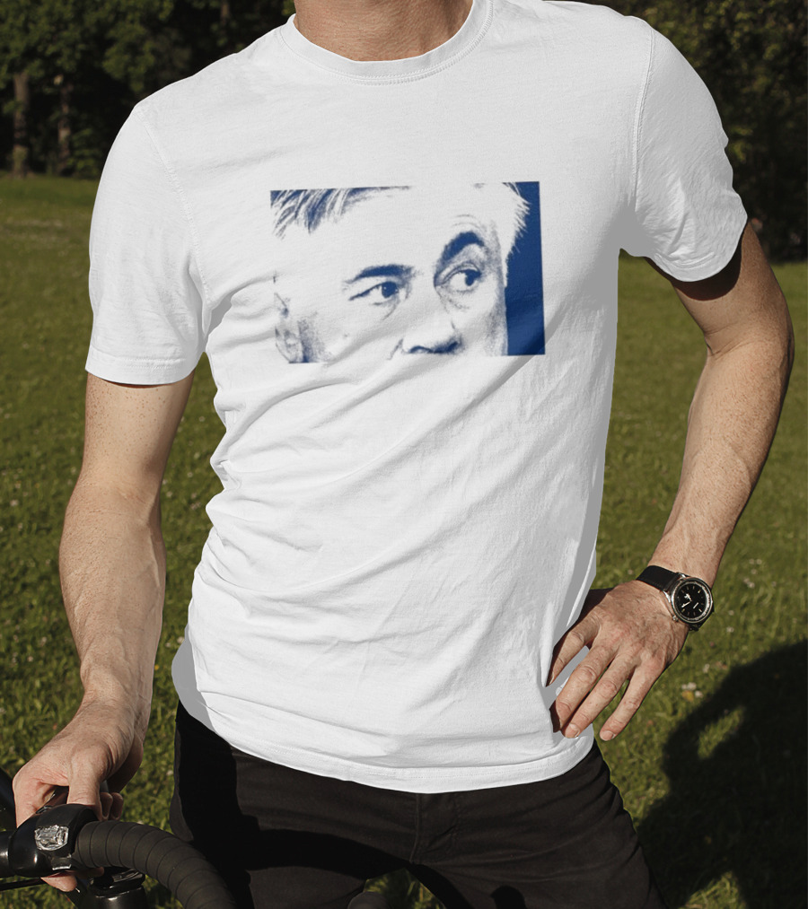 Don Carlo Ancelotti Eyes AOF Images In Blue T-Shirt