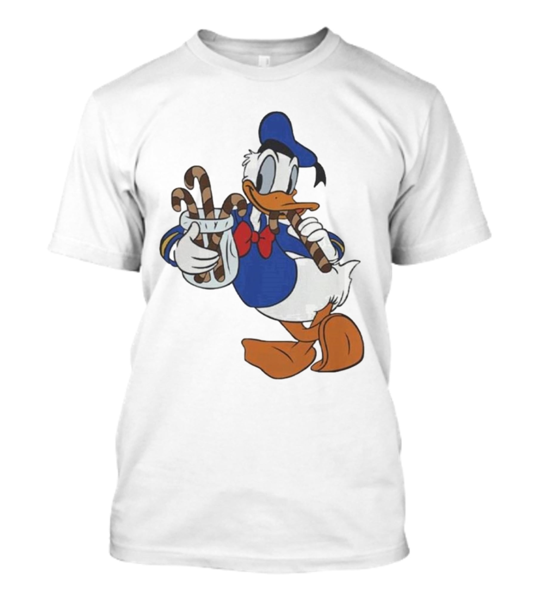 Donald Duck Festive Candy Canes T-Shirt