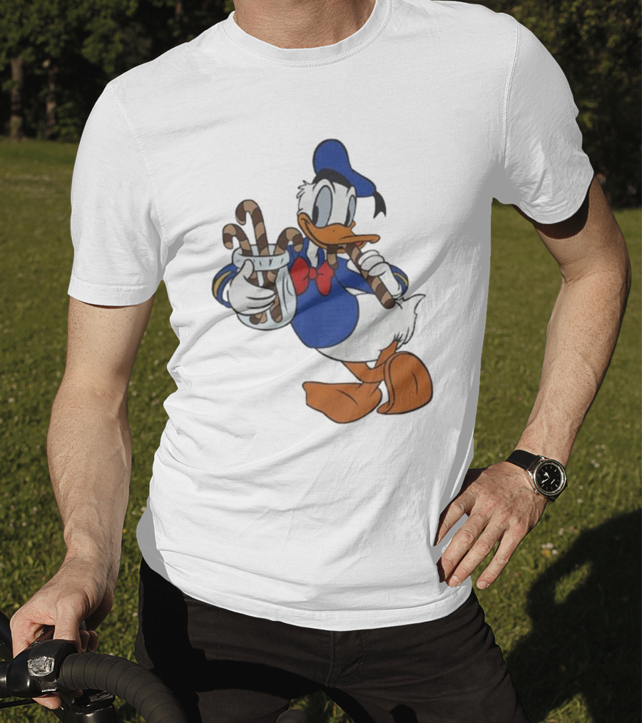 Donald Duck Festive Candy Canes T-Shirt