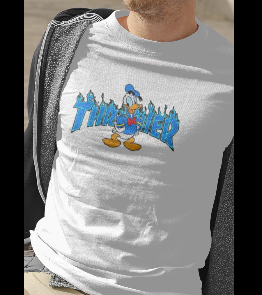 Donald Duck Thrasher Flame T-Shirt