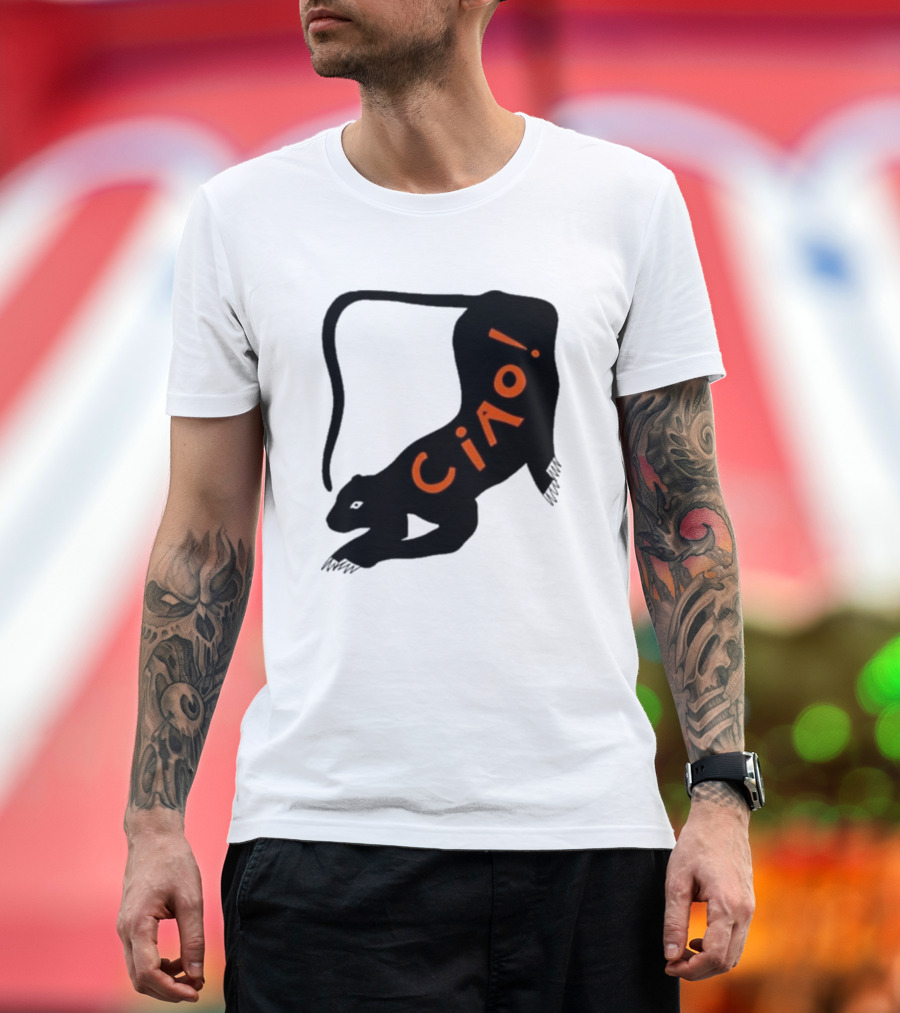 Elena Fiorenza Gatti Ciao Black Cat T-Shirt