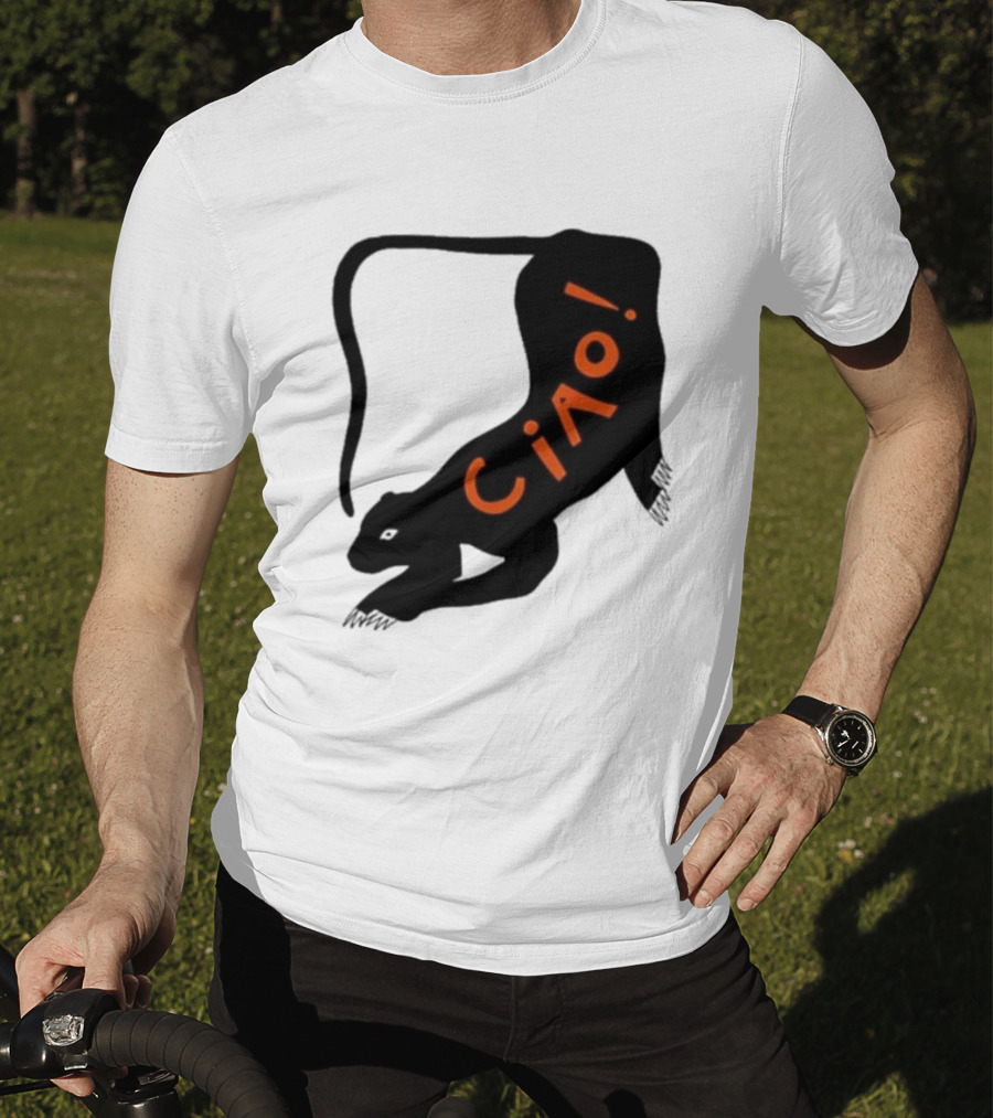 Elena Fiorenza Gatti Ciao Black Cat T-Shirt