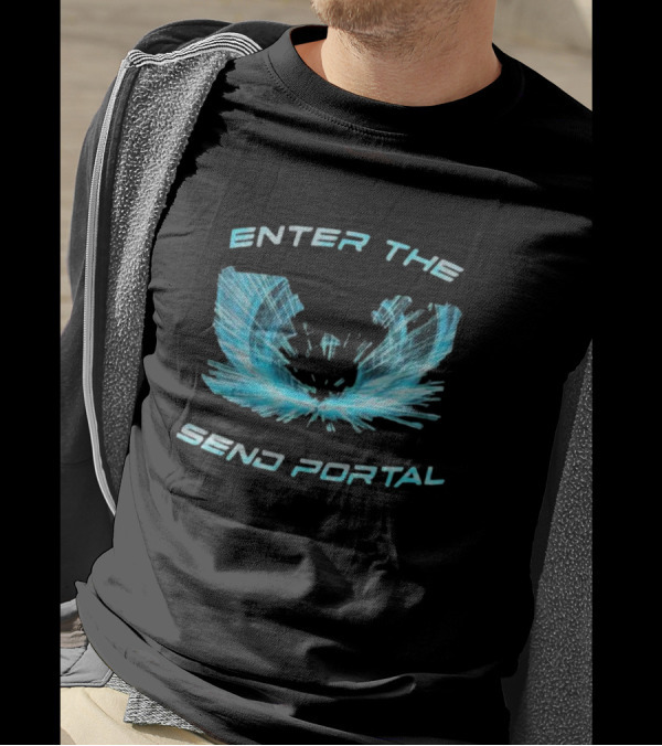 Enter The Send Portal Wings Burst T-Shirt