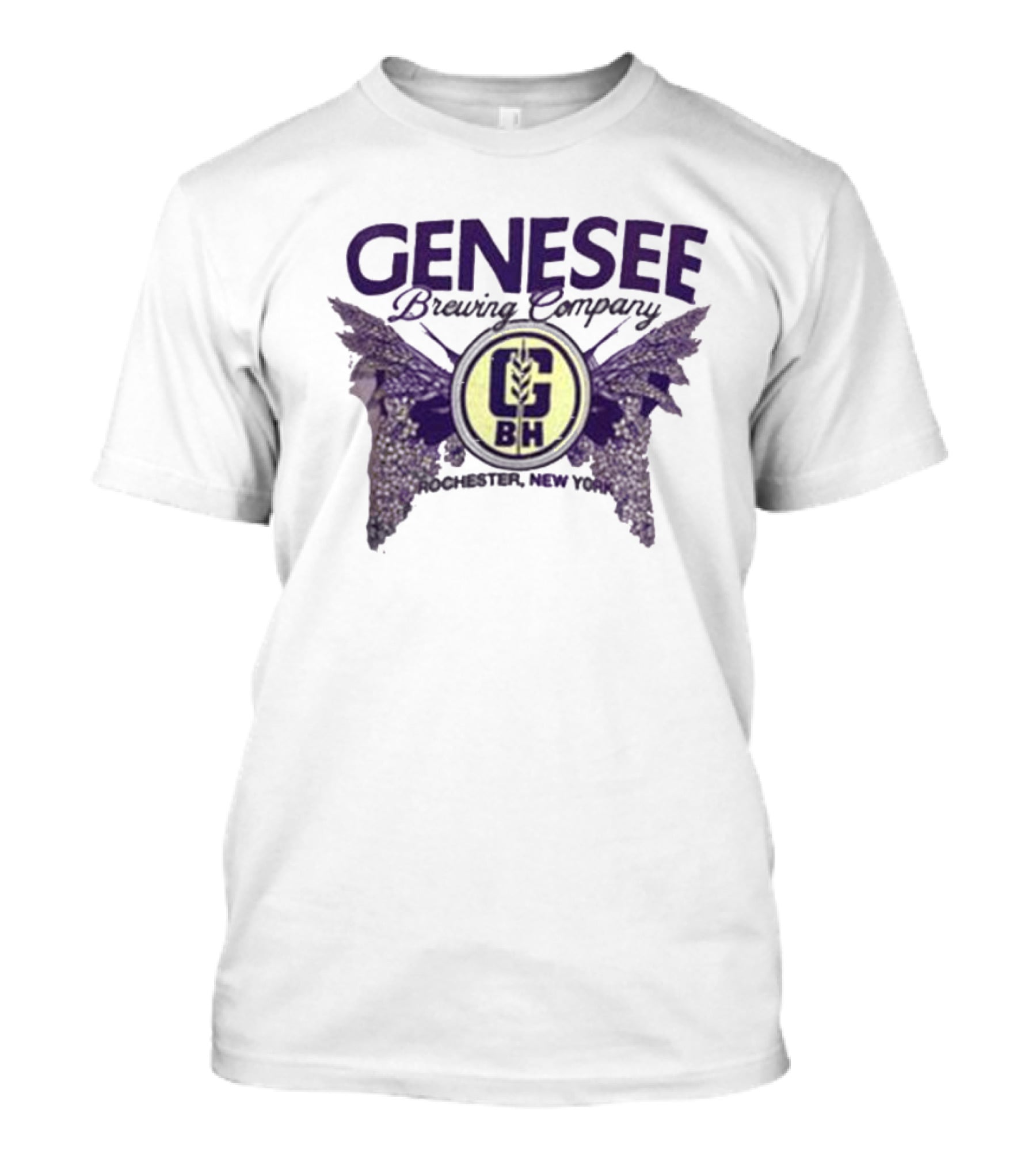 Genesee Brewing Company G Brewing Co Rochester New York Winged T-Shirt