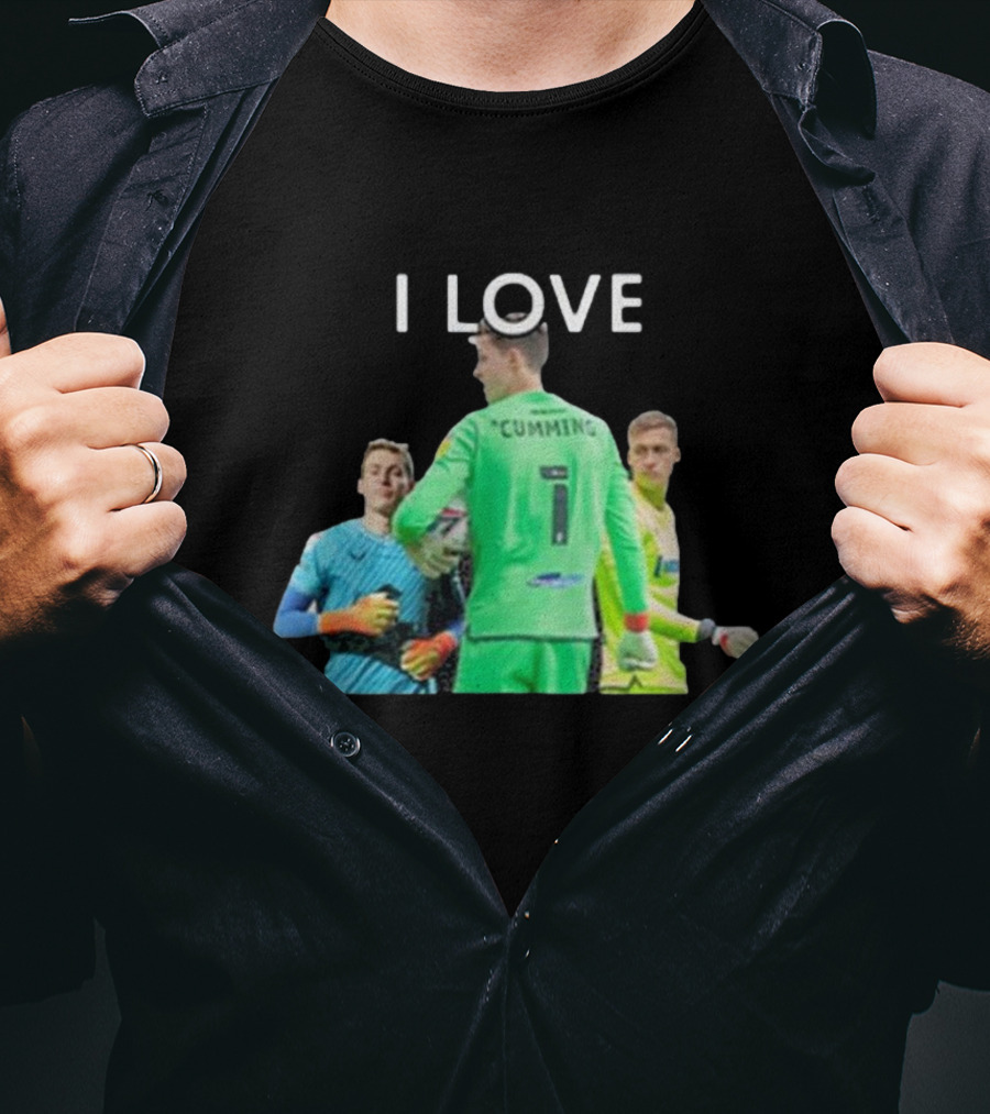 I Love Cumming Soccer Goalkeeper Trio T-Shirt