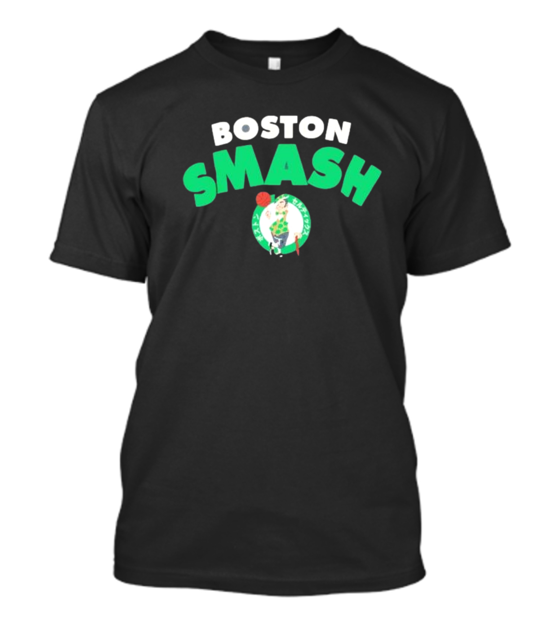 Boston Celtics Smash Basketball Emblem T-Shirt