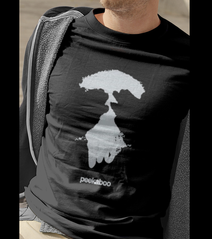 Peekaboo Eyes Wide Open Patch T-Shirt