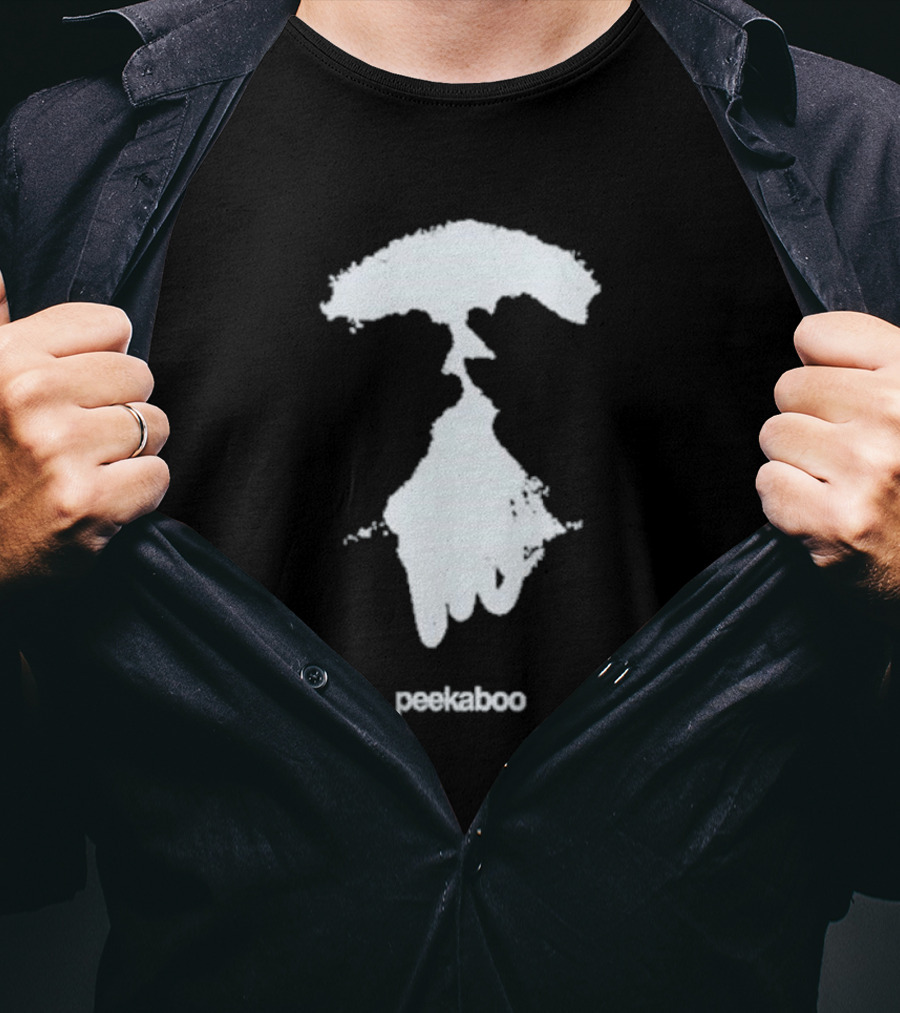 Peekaboo Eyes Wide Open Patch T-Shirt