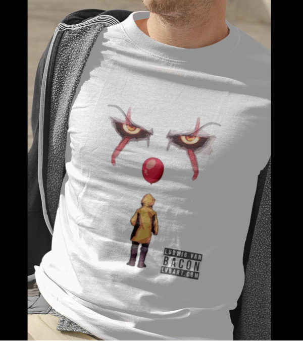 Ludwig Van Bacon It Lvbart Com Yellow Raincoat Red Balloon Eyes T-Shirt
