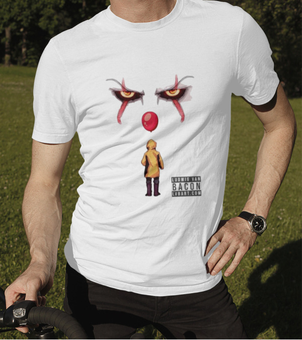 Ludwig Van Bacon It Lvbart Com Yellow Raincoat Red Balloon Eyes T-Shirt