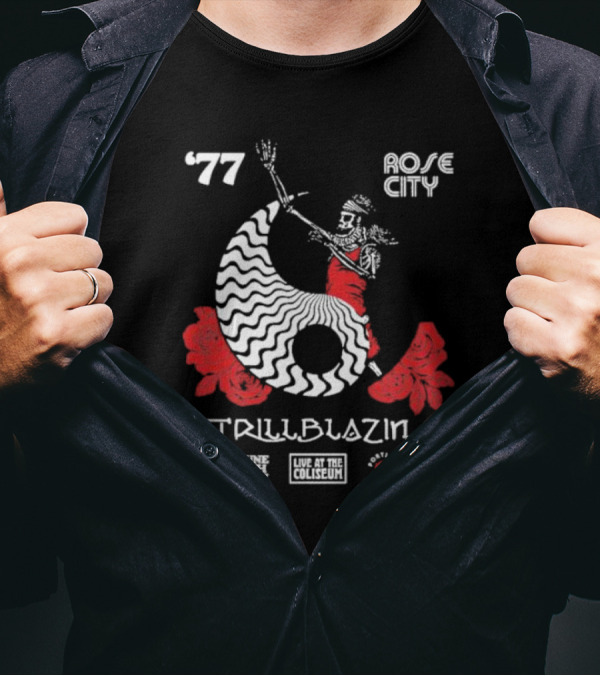June 5th 1977 Rose City Trillblazin Live At The Coliseum Portland Oregon T-Shirt