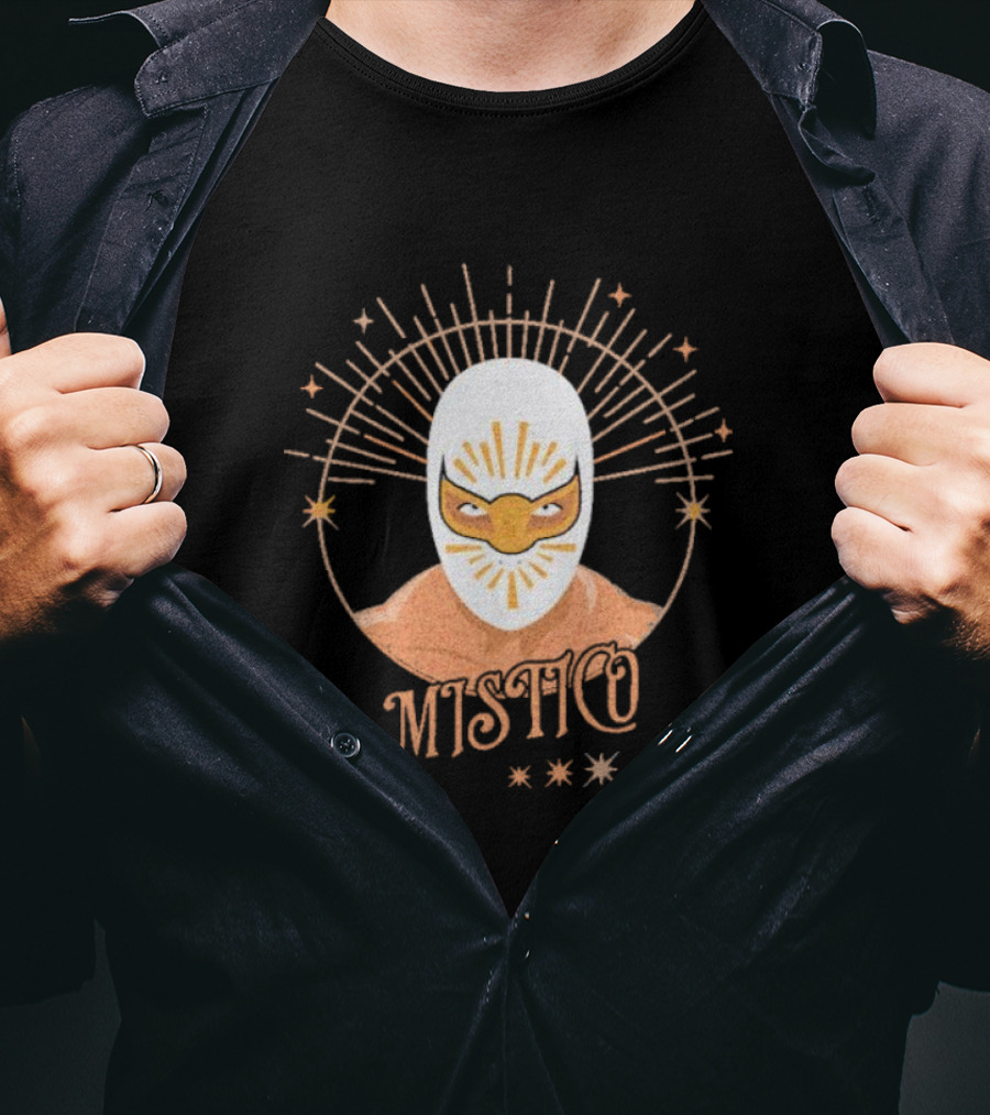 Mistico Est 1998 Wrestling Iconic Masked Starburst T-Shirt