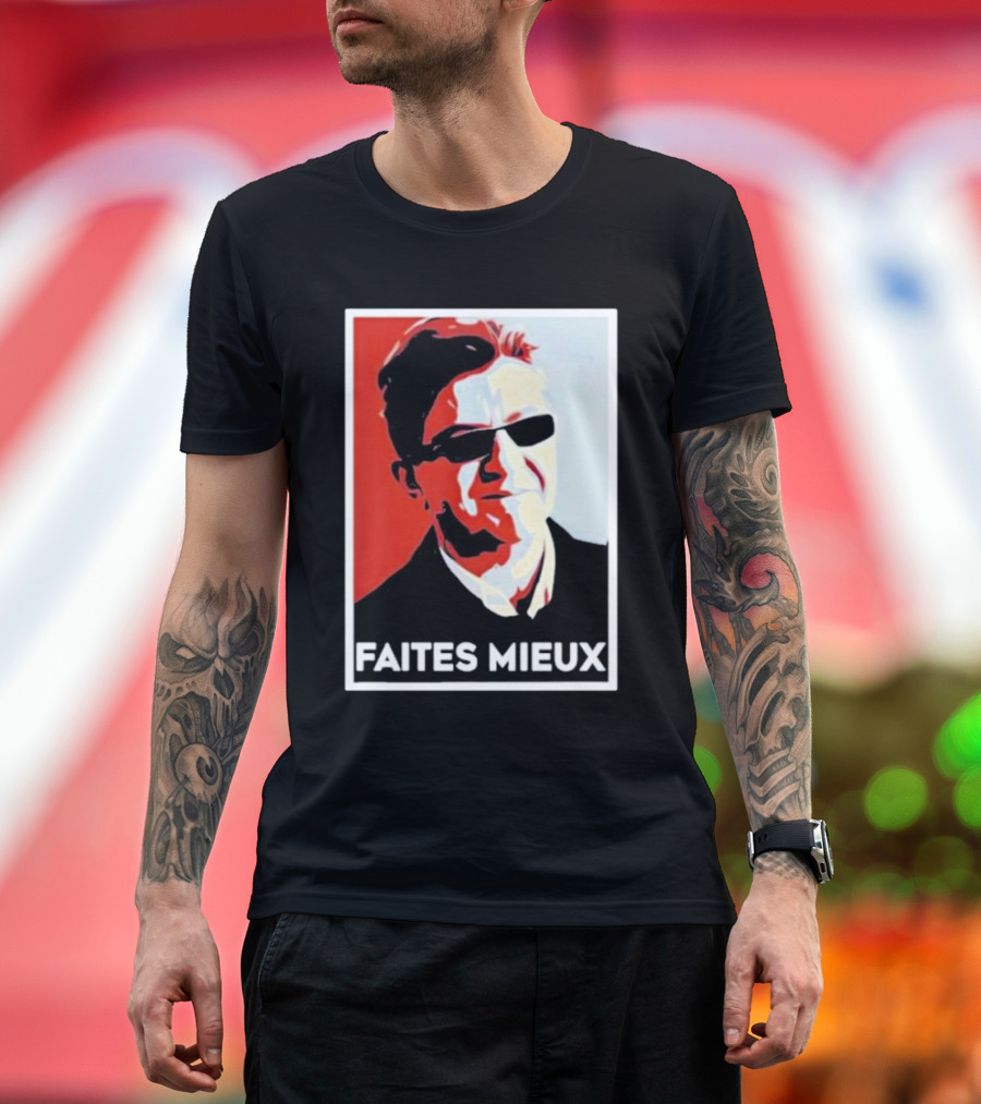 Faites Mieux Red And Black Pop T-Shirt