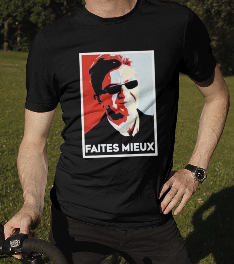 Faites Mieux Red And Black Pop T-Shirt