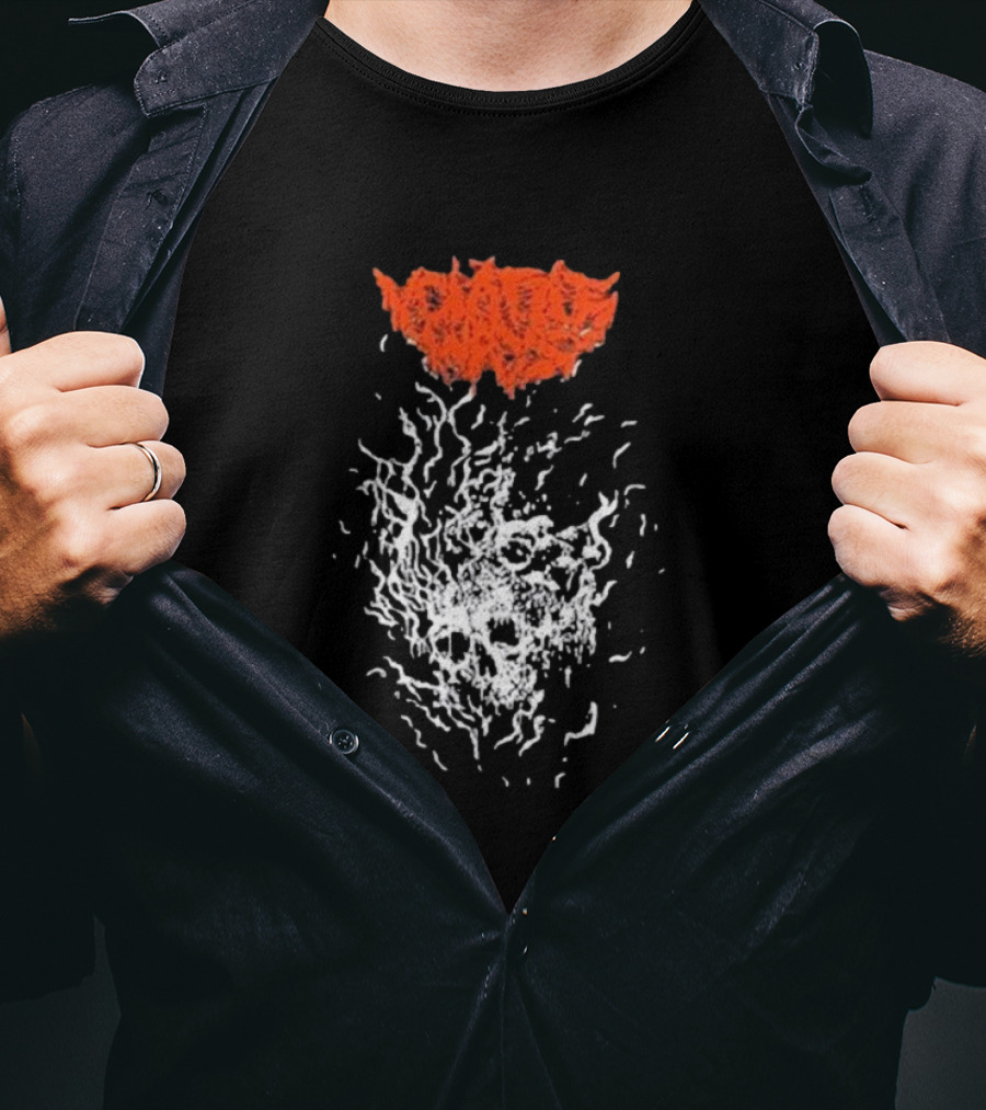 Volatile Ways Skull Fire Release My Tortured Soul T-Shirt