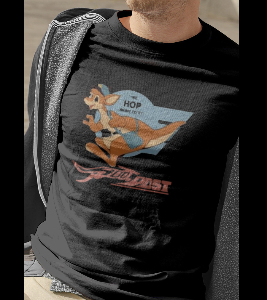 Roo Post We Hop Right To It Kangaroo Mail T-Shirt
