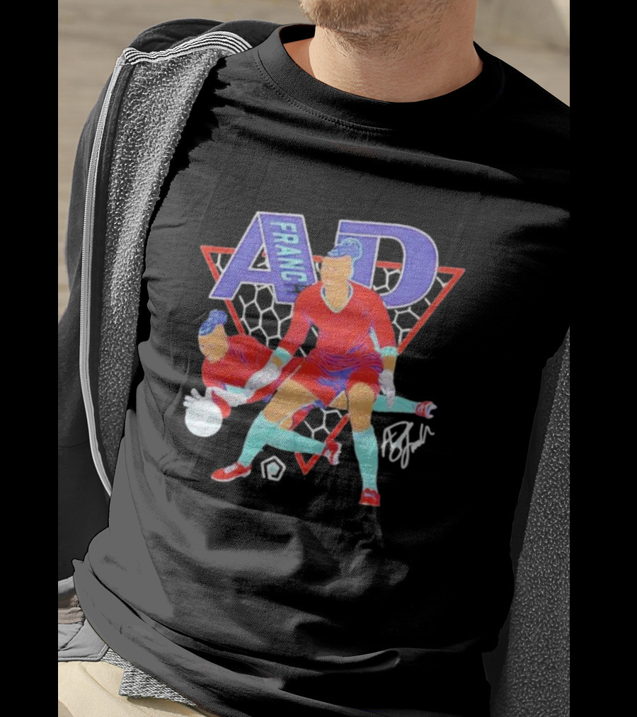 AD Franch Goalkeeper Caricature Signature Soccer T-Shirt