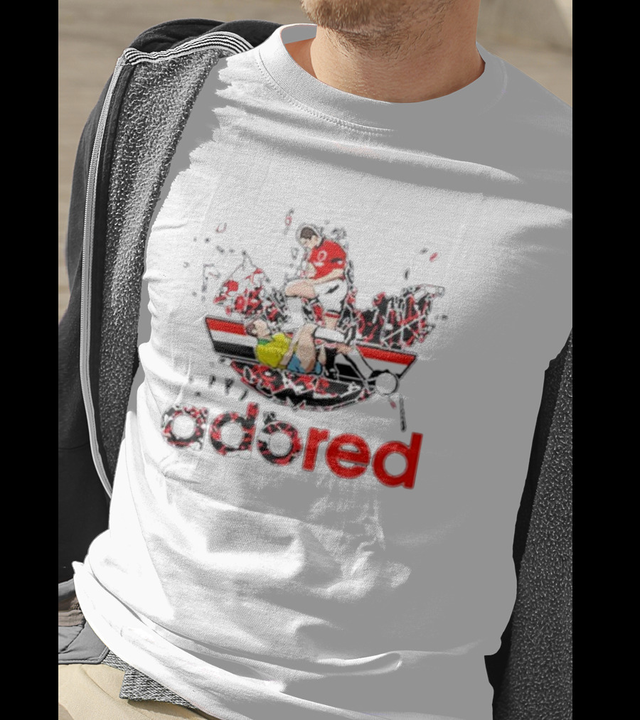 Adored Splatter Football Tackle T-Shirt