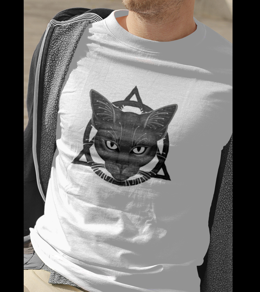 Therian Theta Delta Feline Symbol With Cat T-Shirt