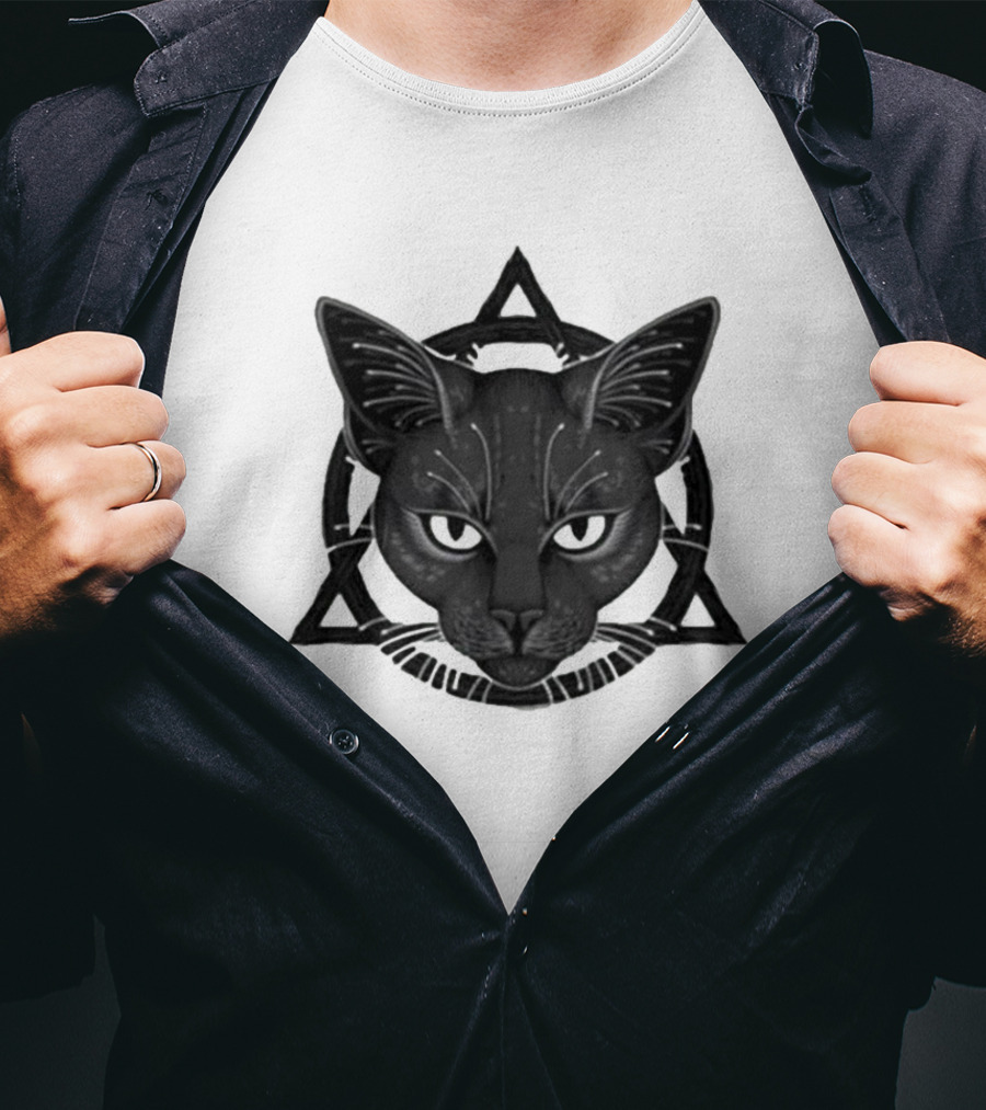 Therian Theta Delta Feline Symbol With Cat T-Shirt