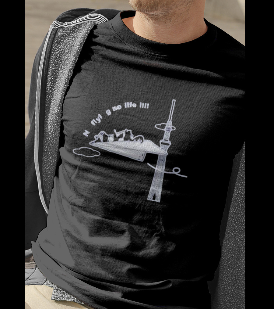 N Flying No Life Penguin Tokyo Tower Adventure T-Shirt