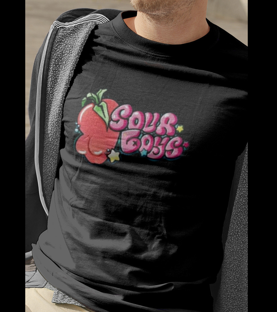 Sourboys Squishy Strawberry Stars T-Shirt