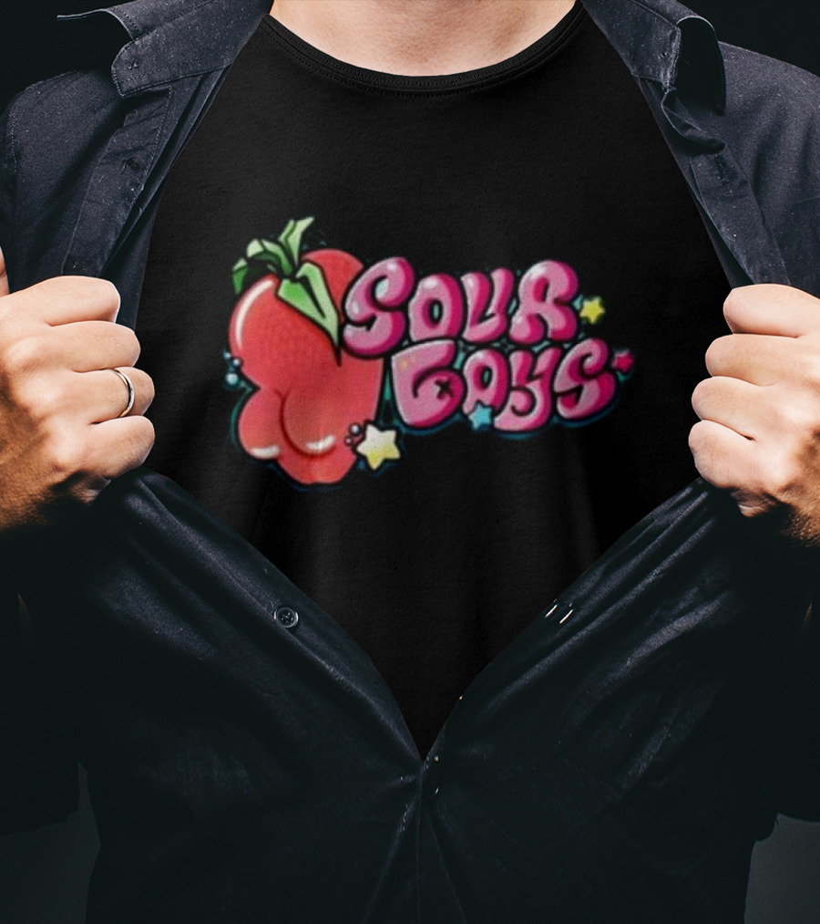 Sourboys Squishy Strawberry Stars T-Shirt