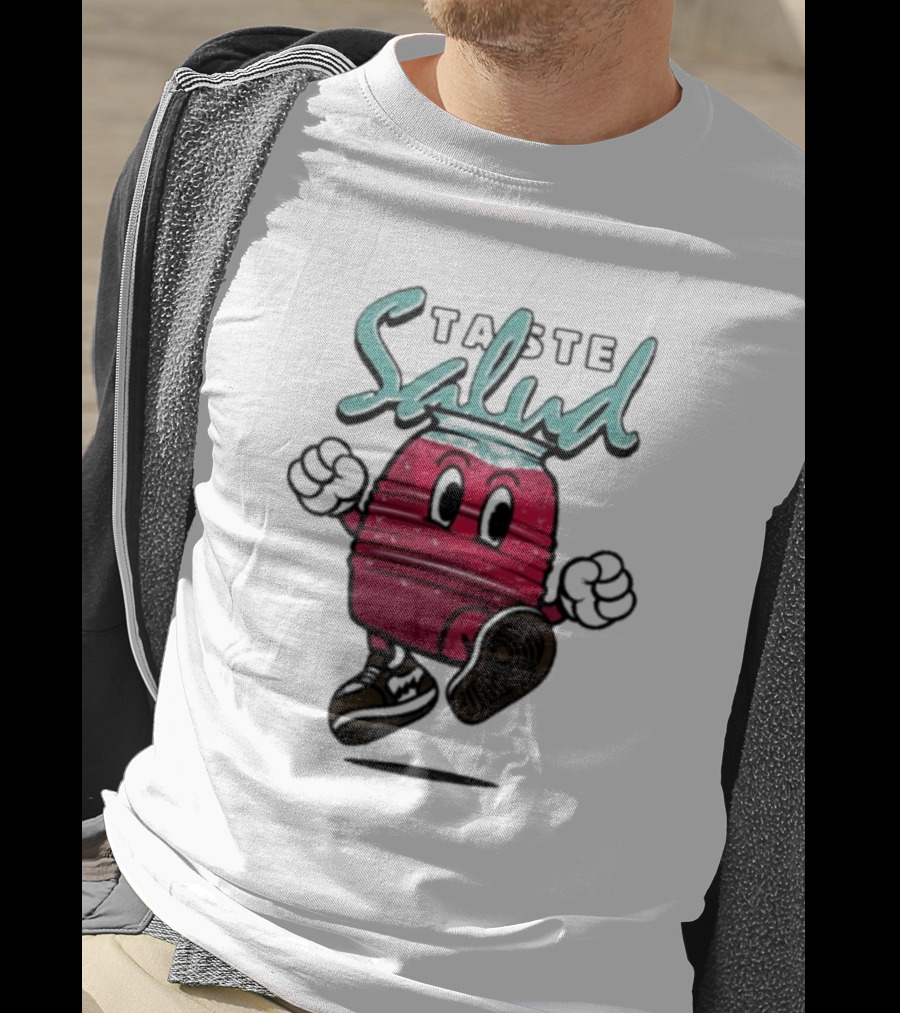 Taste Salud Hydration Immunity Energetic Cartoon Character T-Shirt
